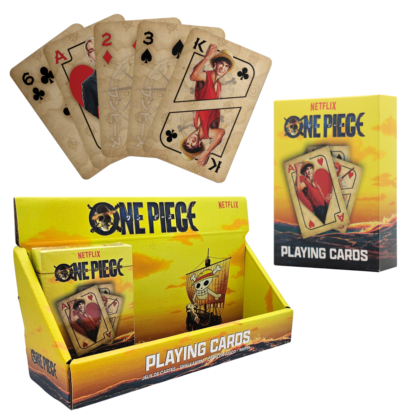 One Piece Playing Cards CDU Containing 12 Packs – Fanattik Trade