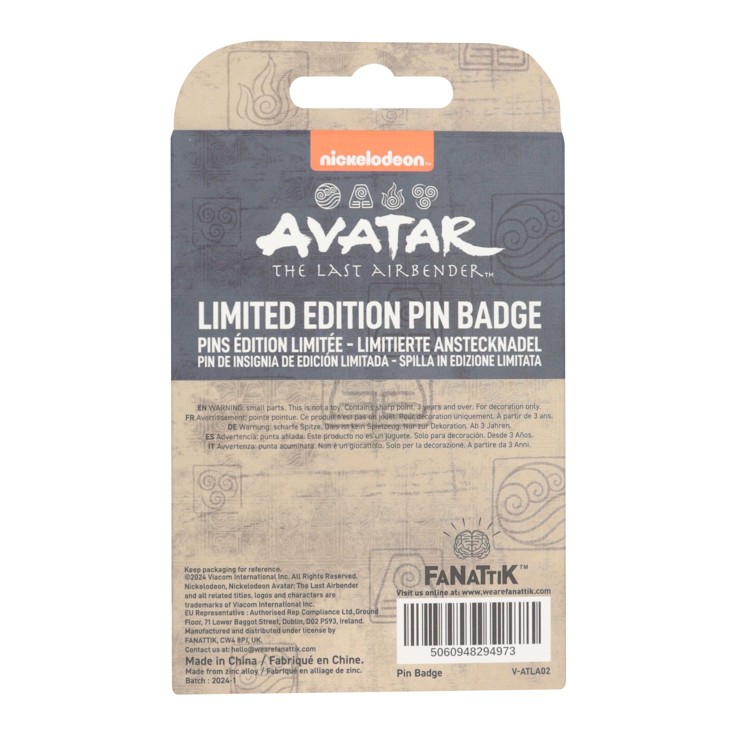 Avatar the Last Airbender Limited Edition Appa Pin Badge