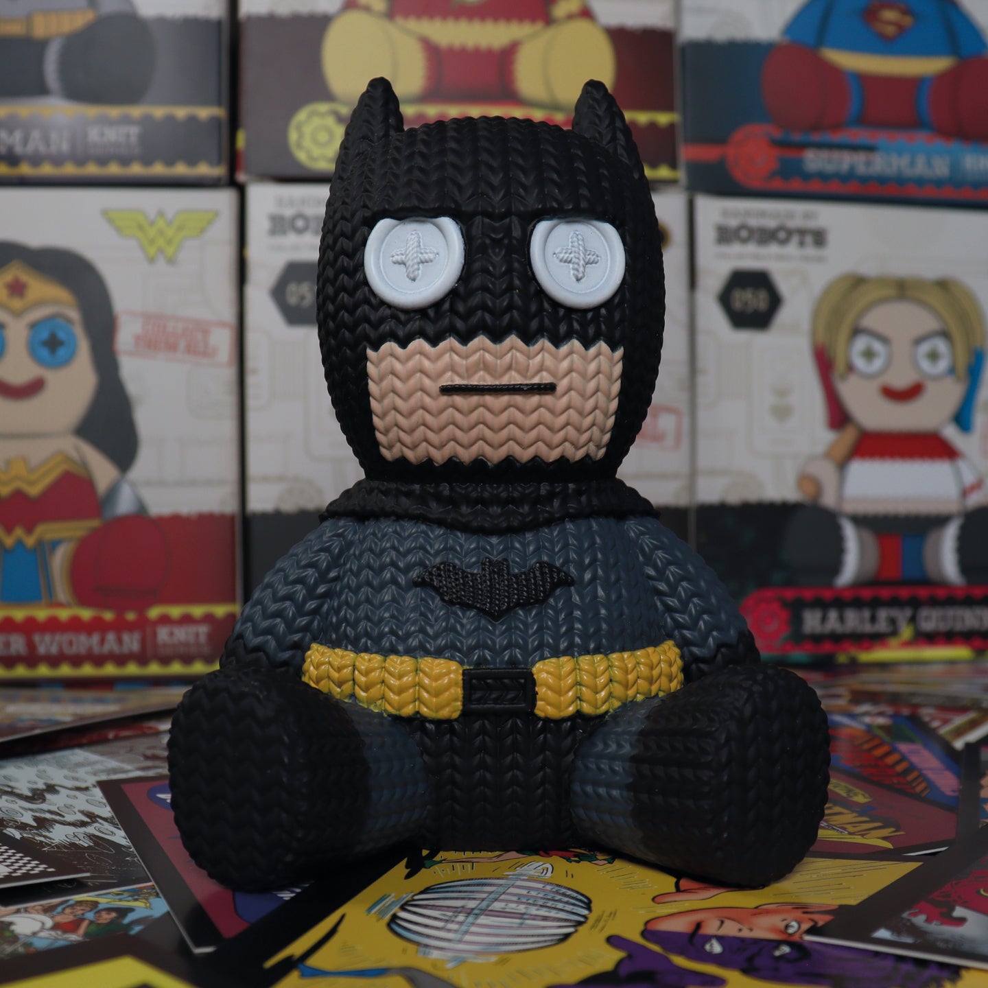 DC - Batman Black Suit Edition Collectible Vinyl Figure from Handmade By Robots