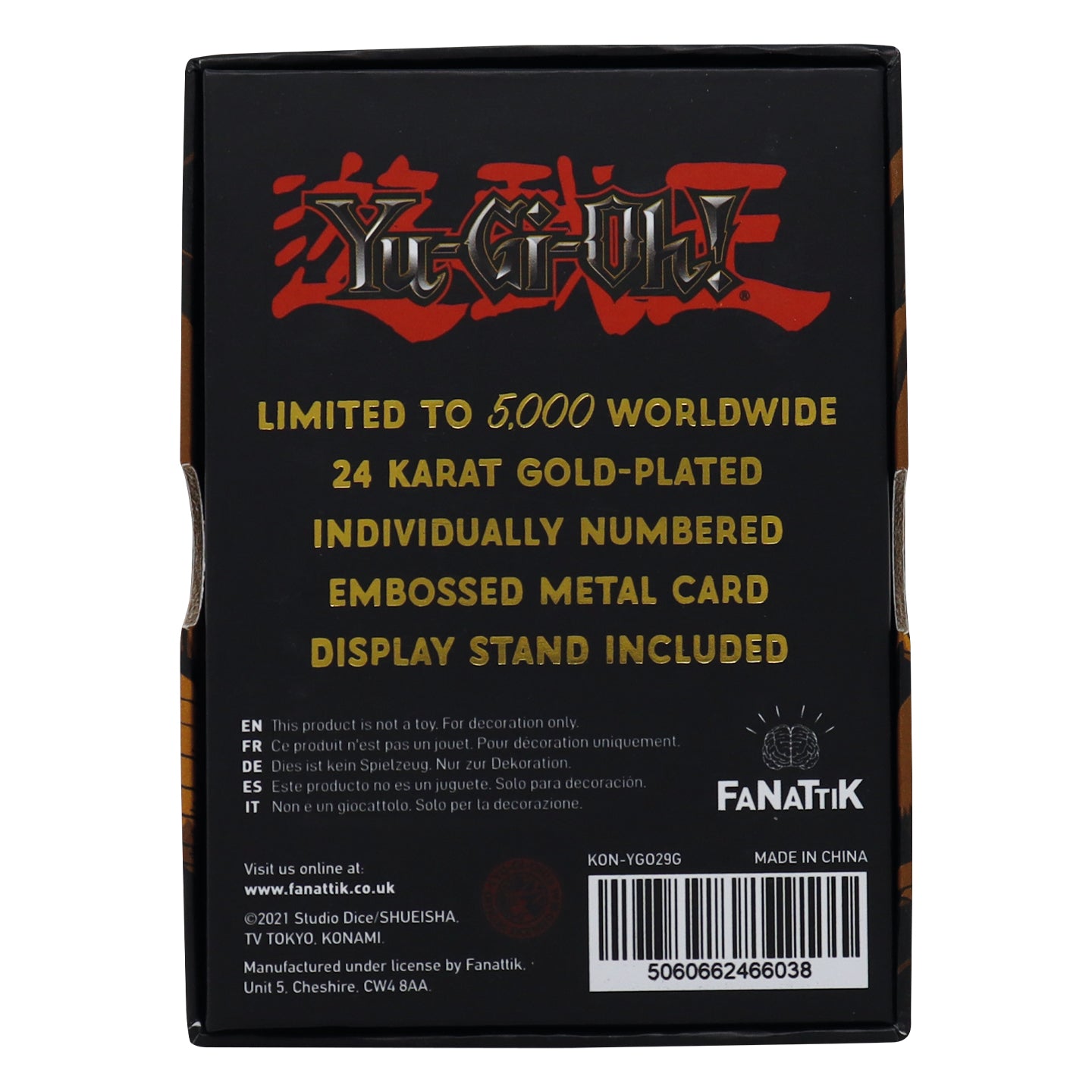 Yu-Gi-Oh! 24k Gold Plated Collectible - Baby Dragon
