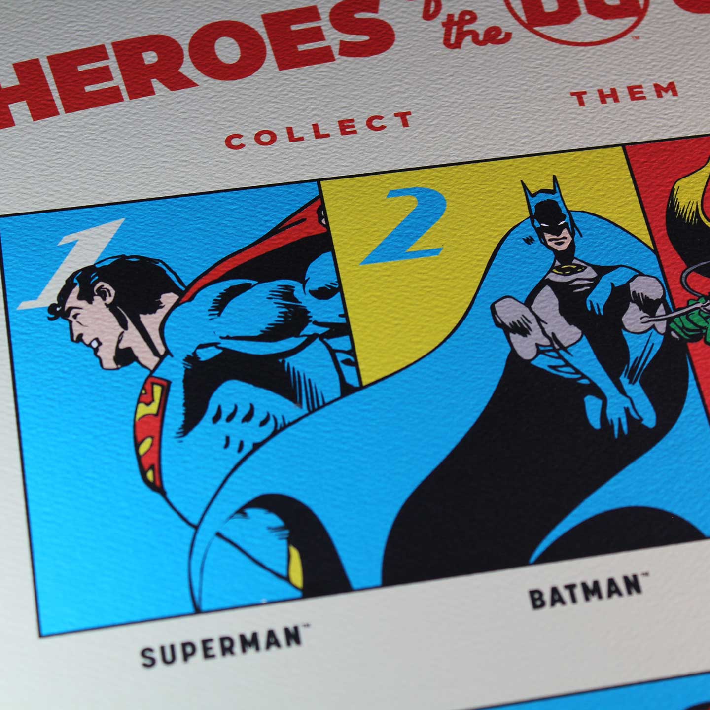 DC 90th Anniversary Heroes Art print