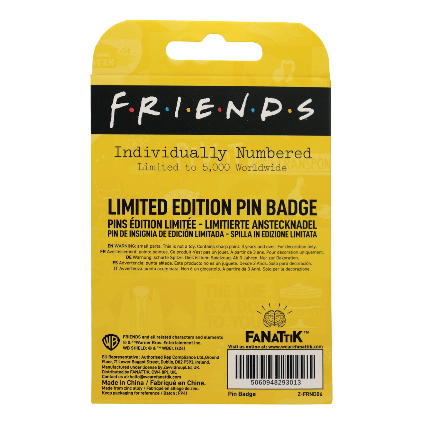 Friends Frame Pin Badge
