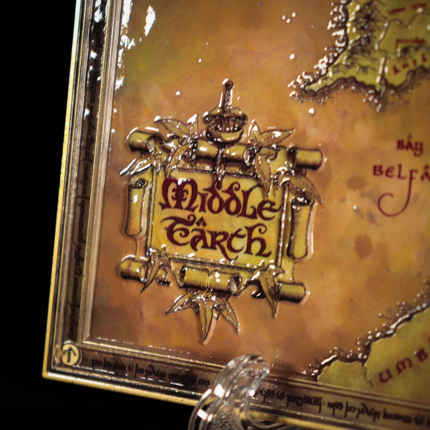 The Lord of the Rings Metal Middle-earth Map