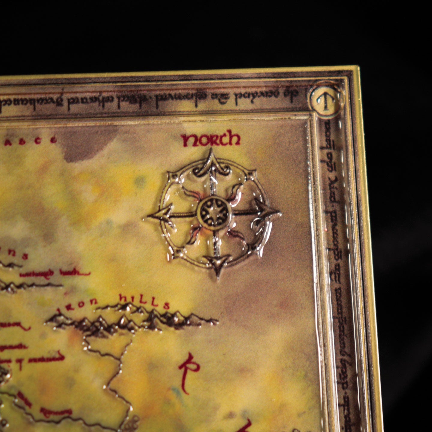 The Lord of the Rings Metal Middle-earth Map