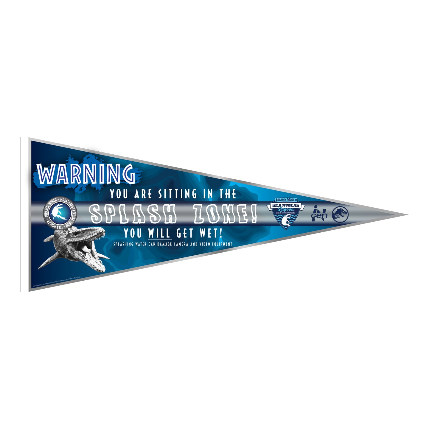 Jurassic World Splash Zone Pennant