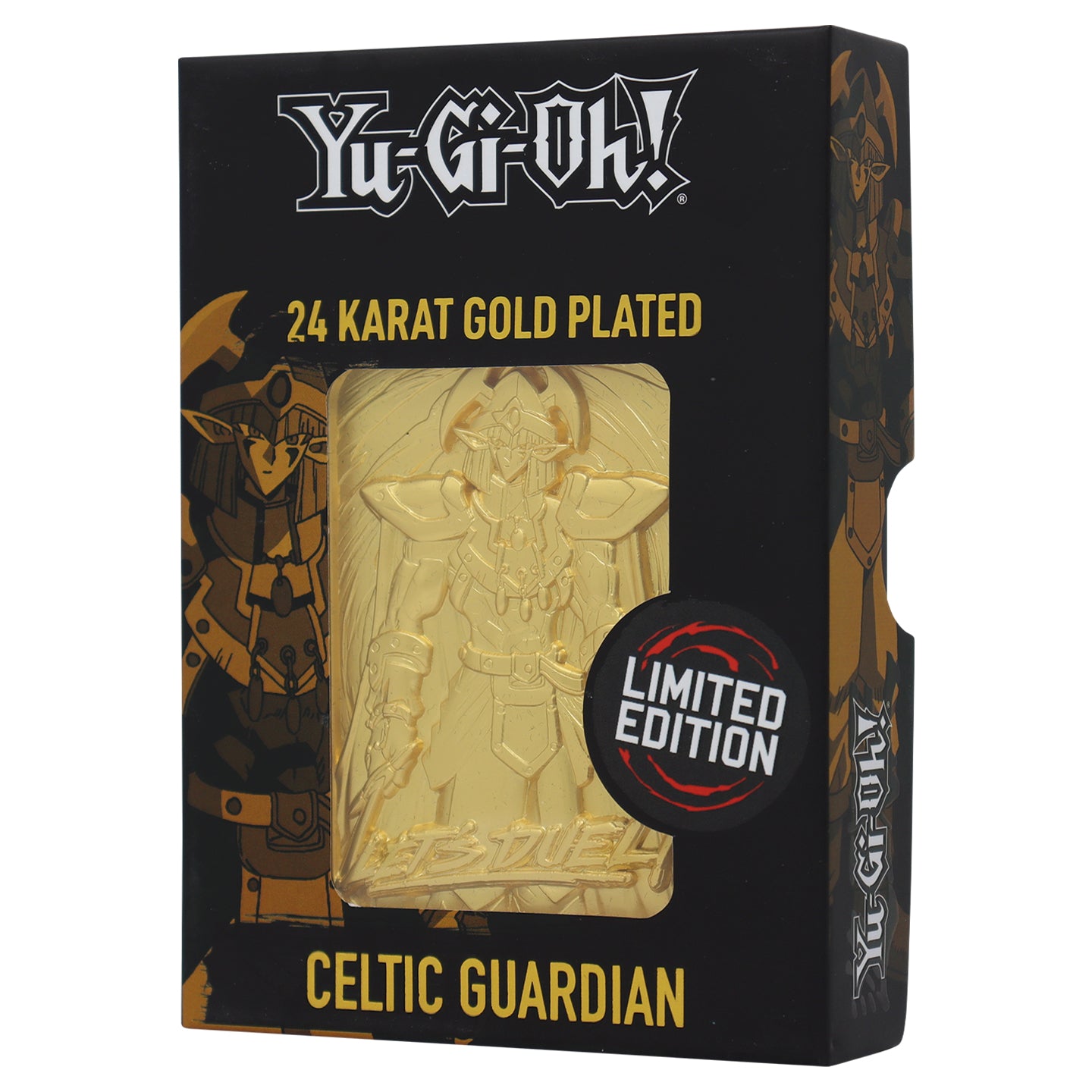 Yu-Gi-Oh! Limited Edition 24k Gold Plated Celtic Guardian Metal Card Fanattik Trade Yu-Gi-Oh! Limited Edition 24k Gold Plated Celtic Guardian Metal Card Fanattik Trade