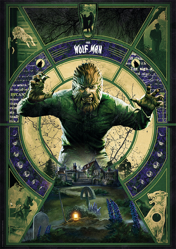 universal monsters artwork Universal Monsters The Wolfman Limited Edition Art Print