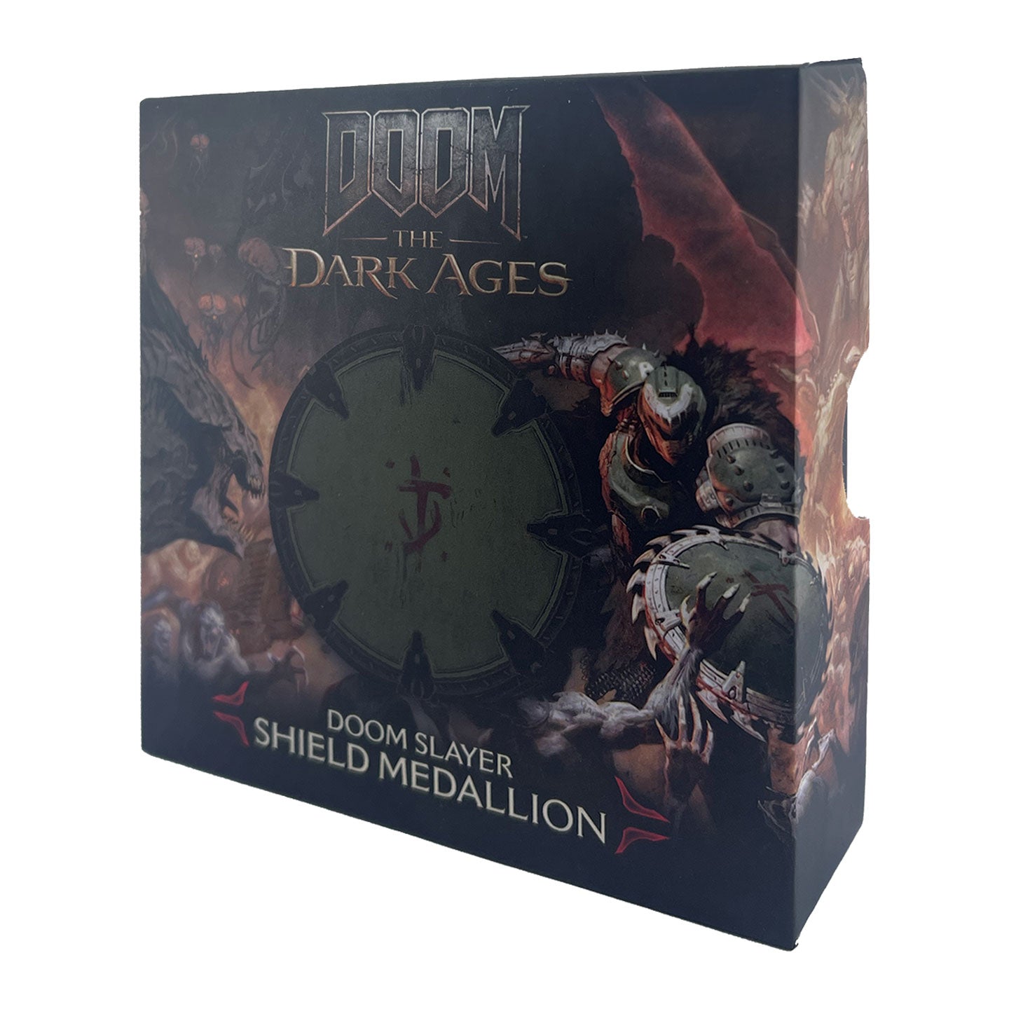 DOOM: The Dark Ages Shield Saw Medallion and Art Card