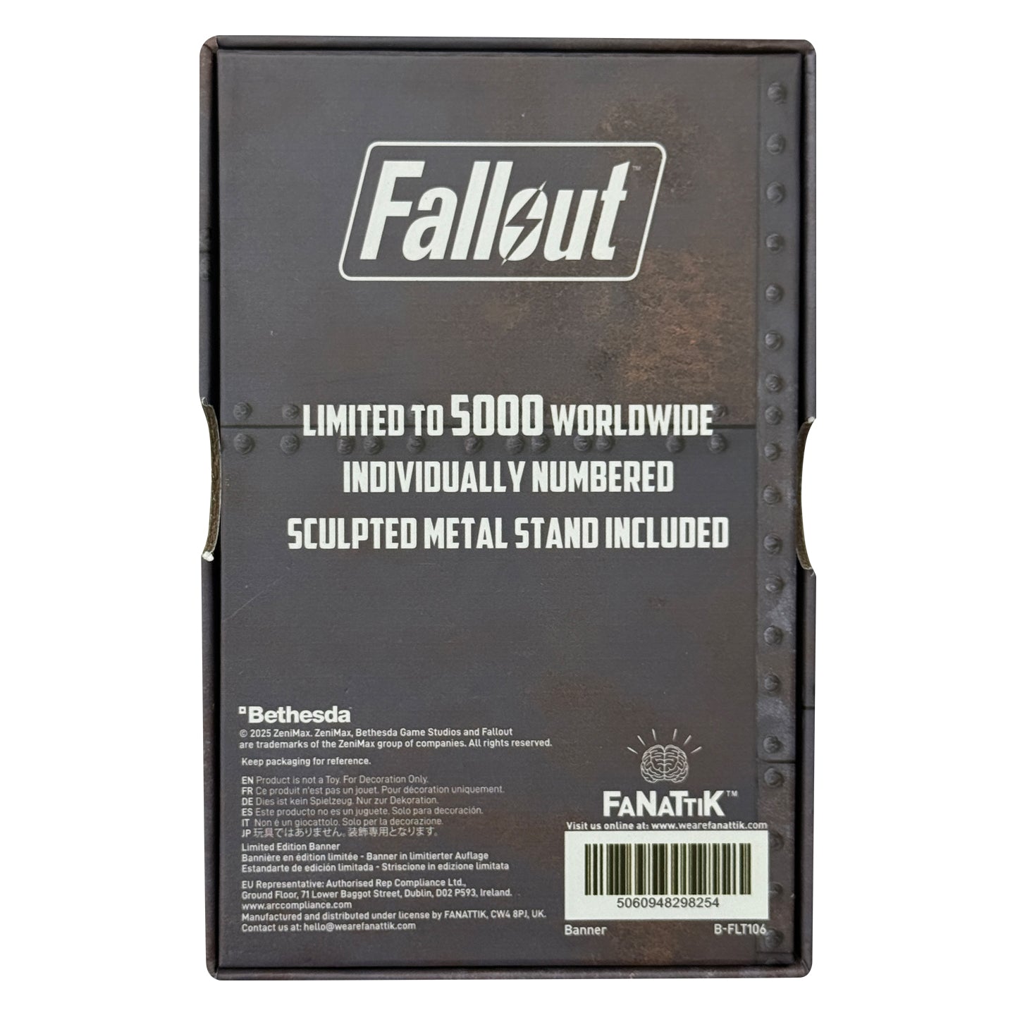 Fallout Limited Edition Brotherhood of Steel Metal Banner