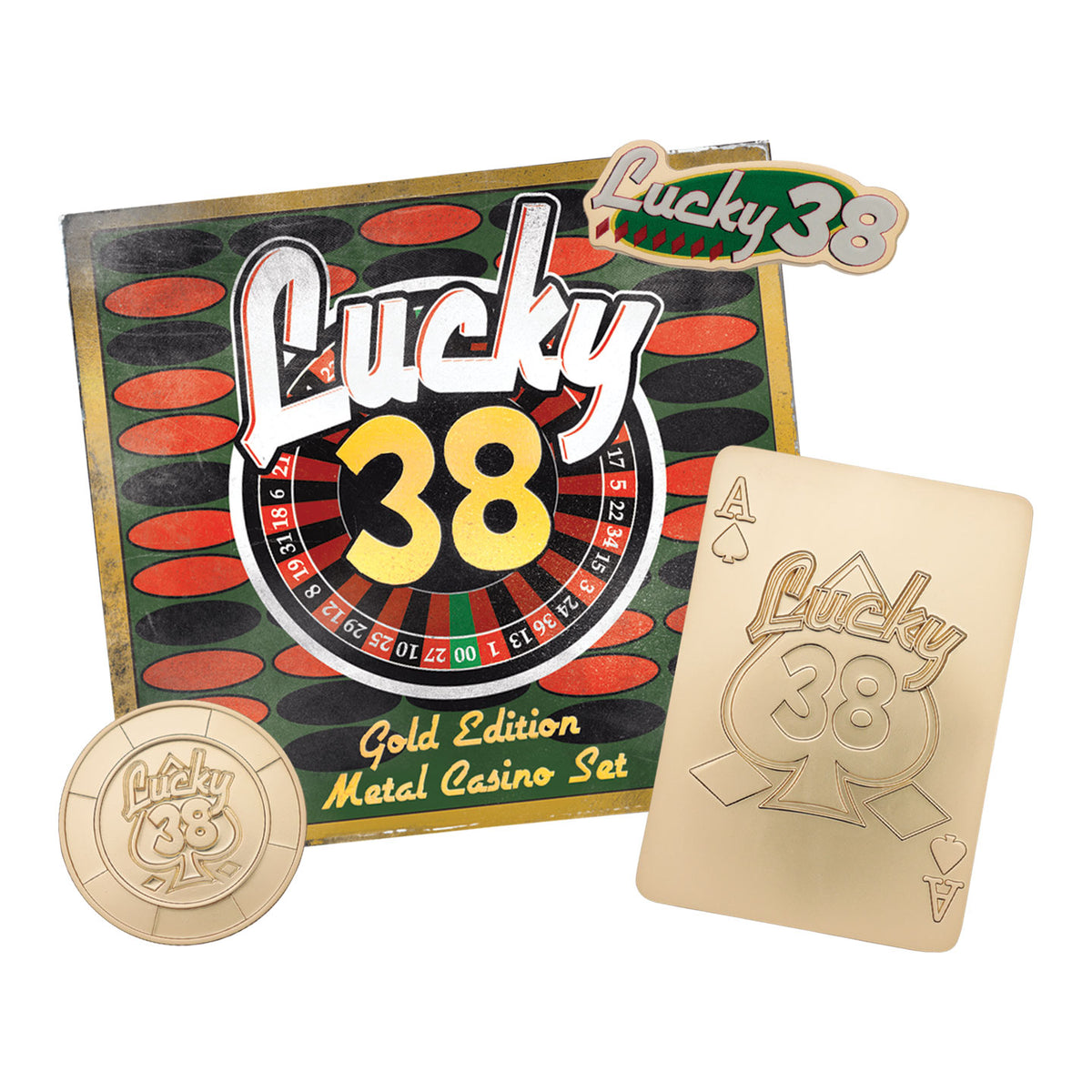 Fallout: New Vegas - Lucky 38 Imitation Gold Casino Set