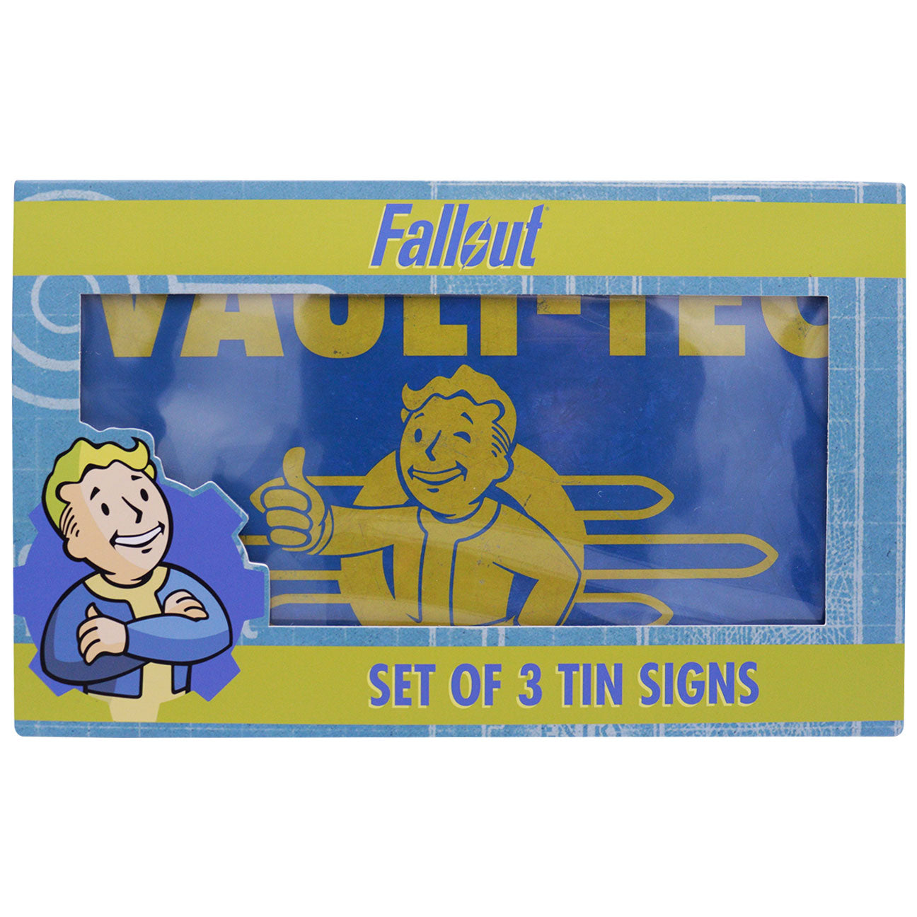 Fallout Set of 3 Tin Signs