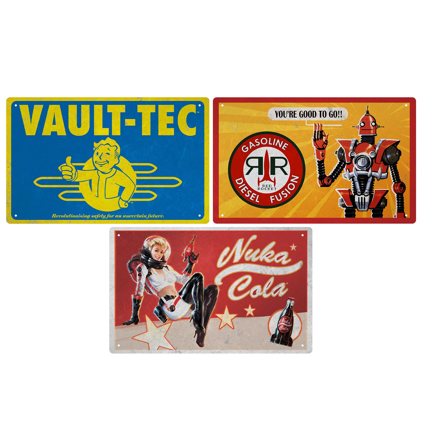 Fallout Tin Sign Set