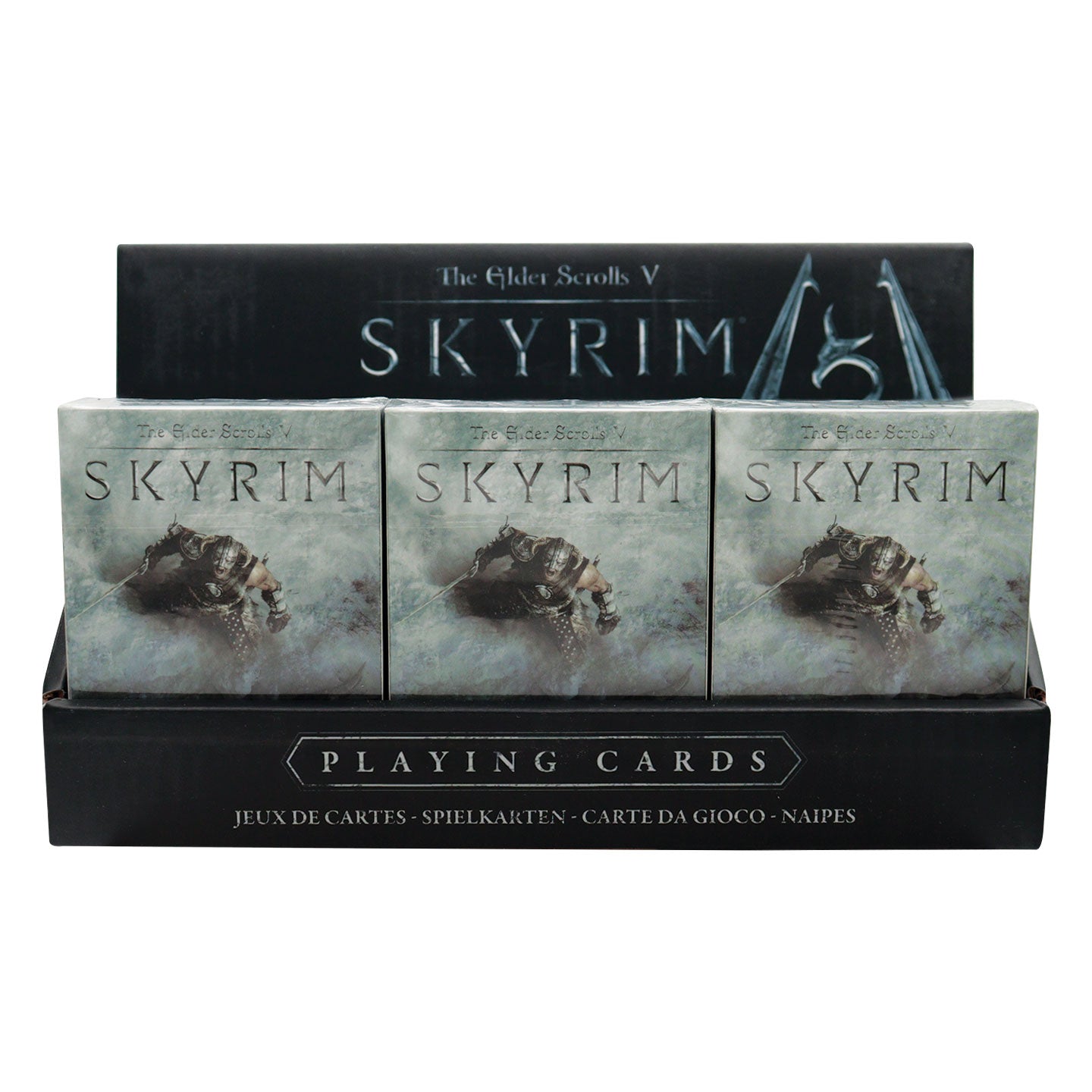 The Elder Scrolls Skyrim Playing Cards CDU Containing 12 Packs