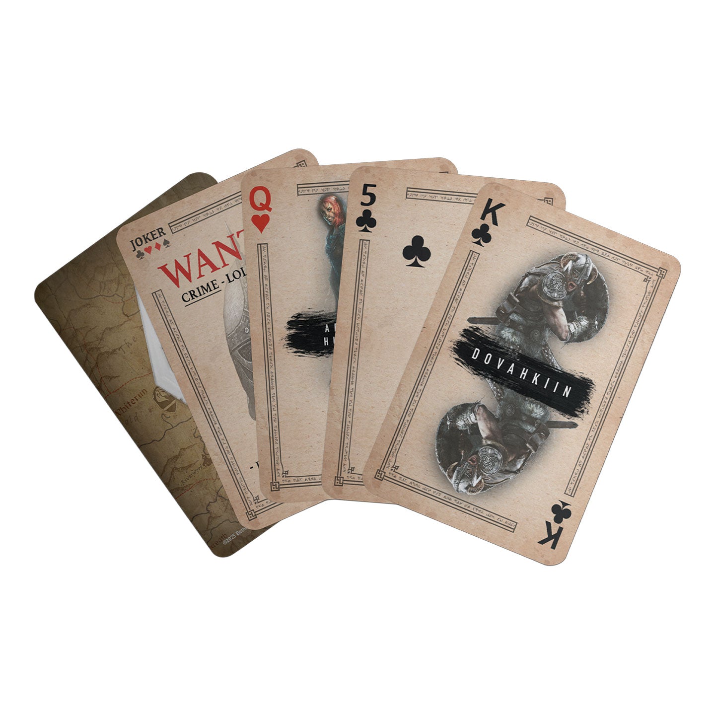 The Elder Scrolls Skyrim Playing Cards CDU Containing 12 Packs
