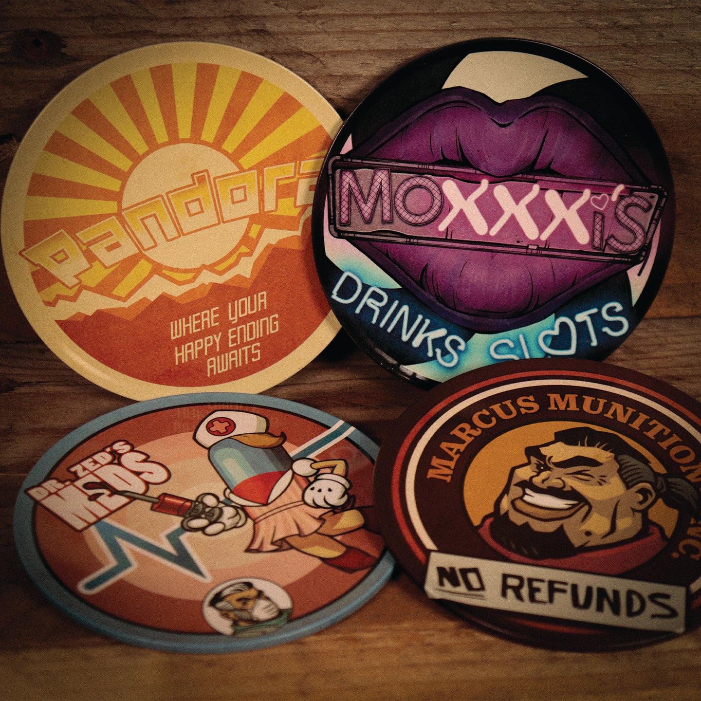 Borderlands Set of 4 Coasters