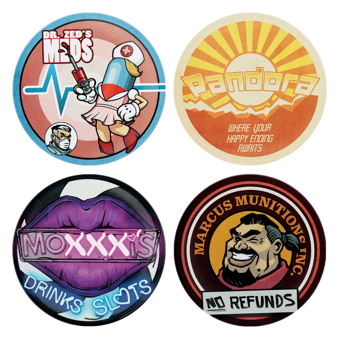 Borderlands Set of 4 Coasters