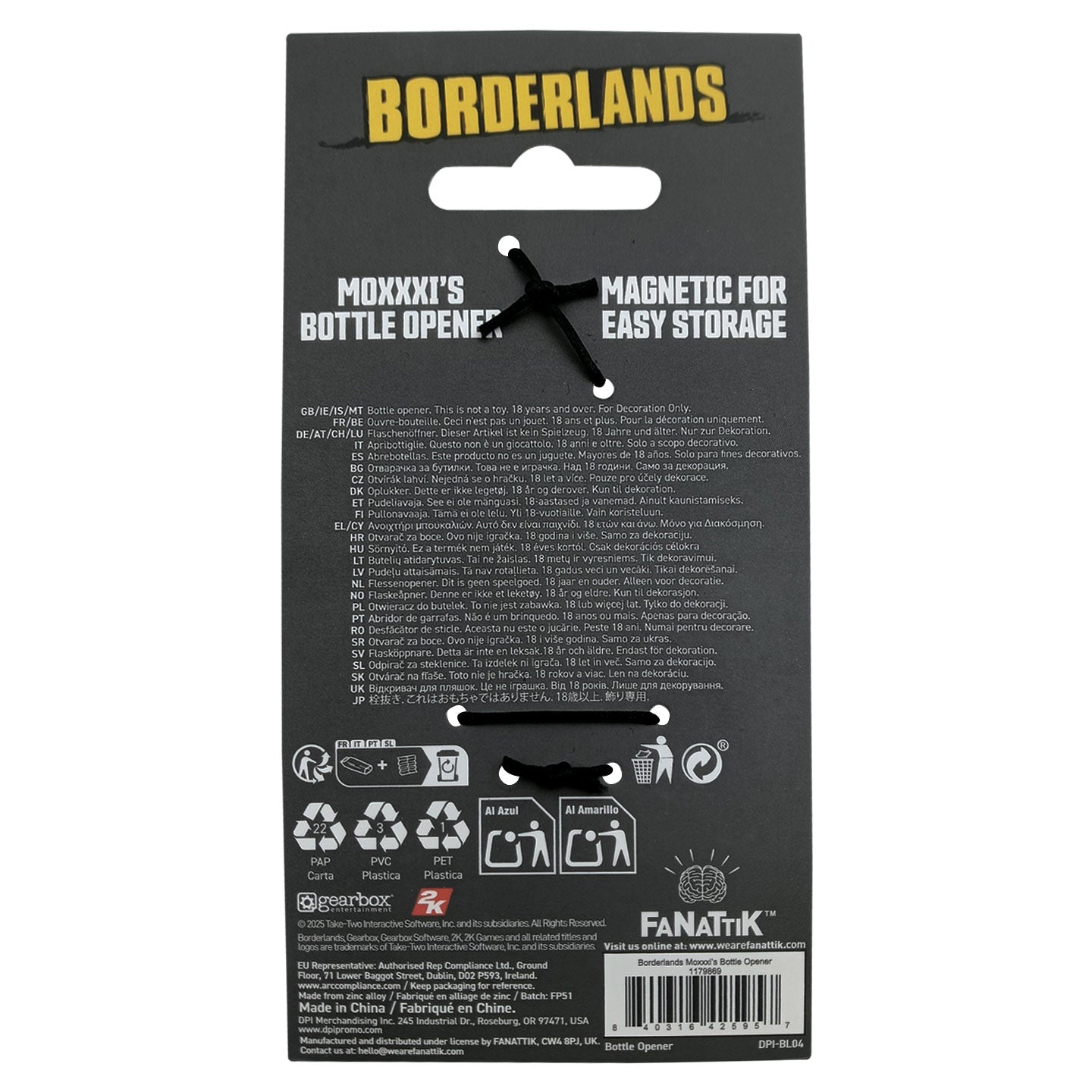 Borderlands Mad Moxxi Bottle Opener