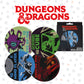 Dungeons & Dragons Set of 4 Printed Metal Coasters