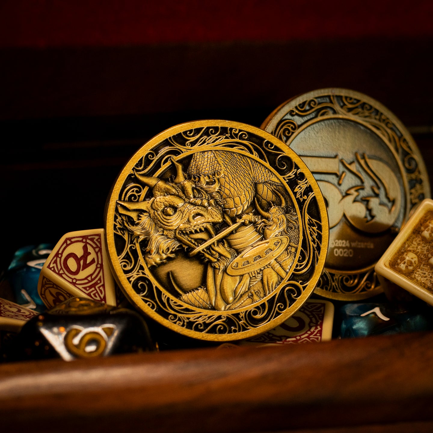 Dungeons & Dragons 50th Anniversary Antique Gold Coin