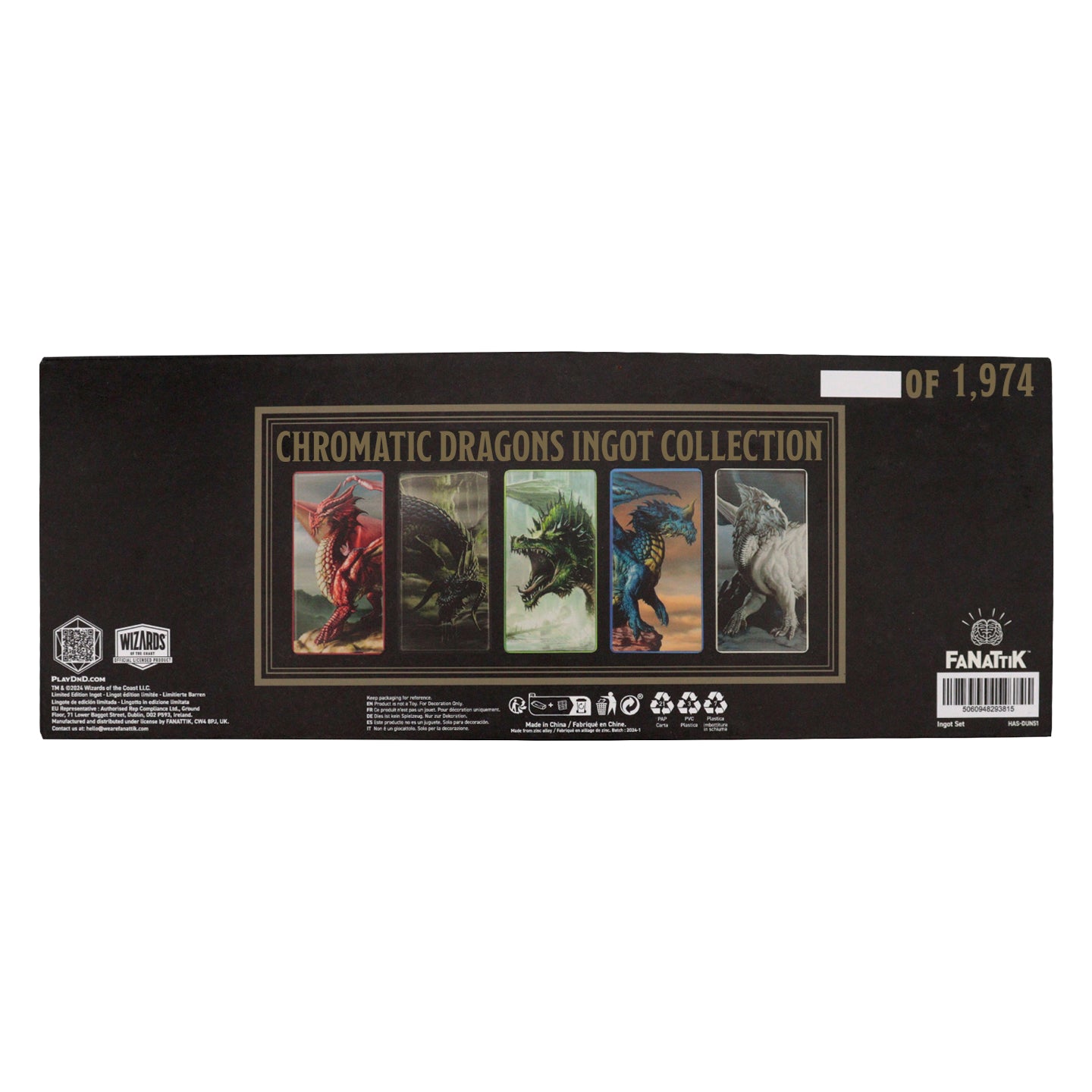 Dungeons & Dragons Chromatic Dragons Ingot Set