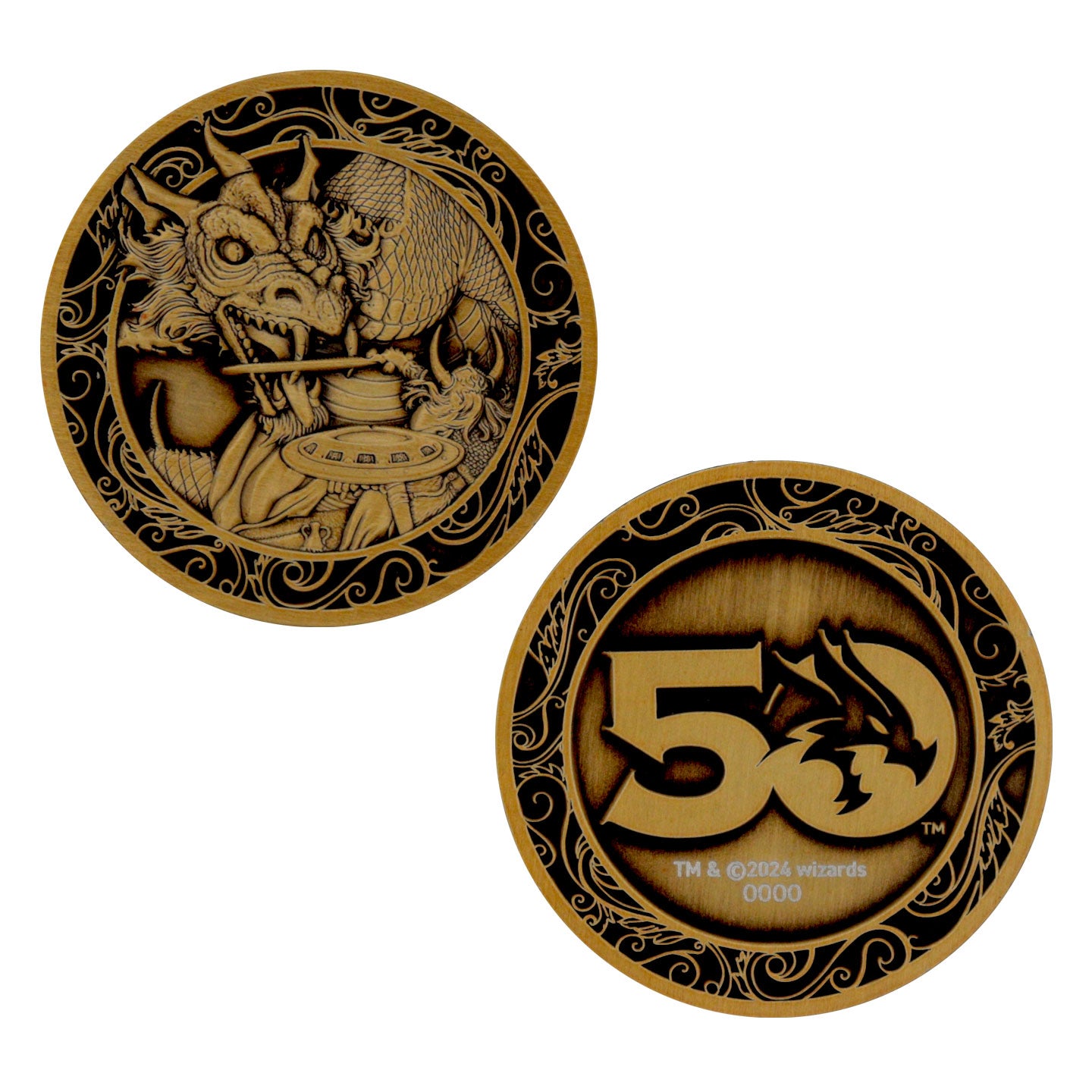 Dungeons & Dragons 50th Anniversary Antique Gold Coin