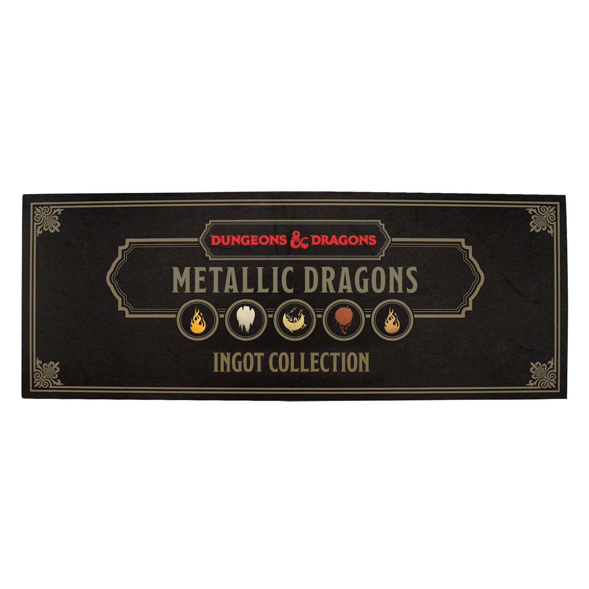 Dungeons & Dragons – Metallic Dragons Set of Five Ingots