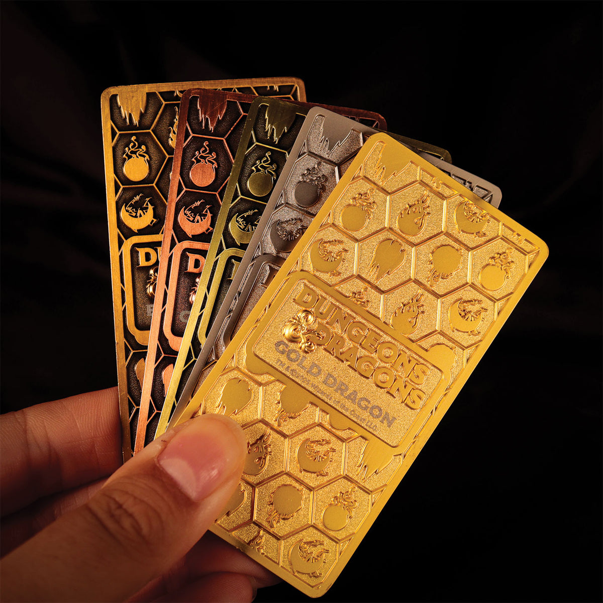 Dungeons & Dragons – Metallic Dragons Set of Five Ingots