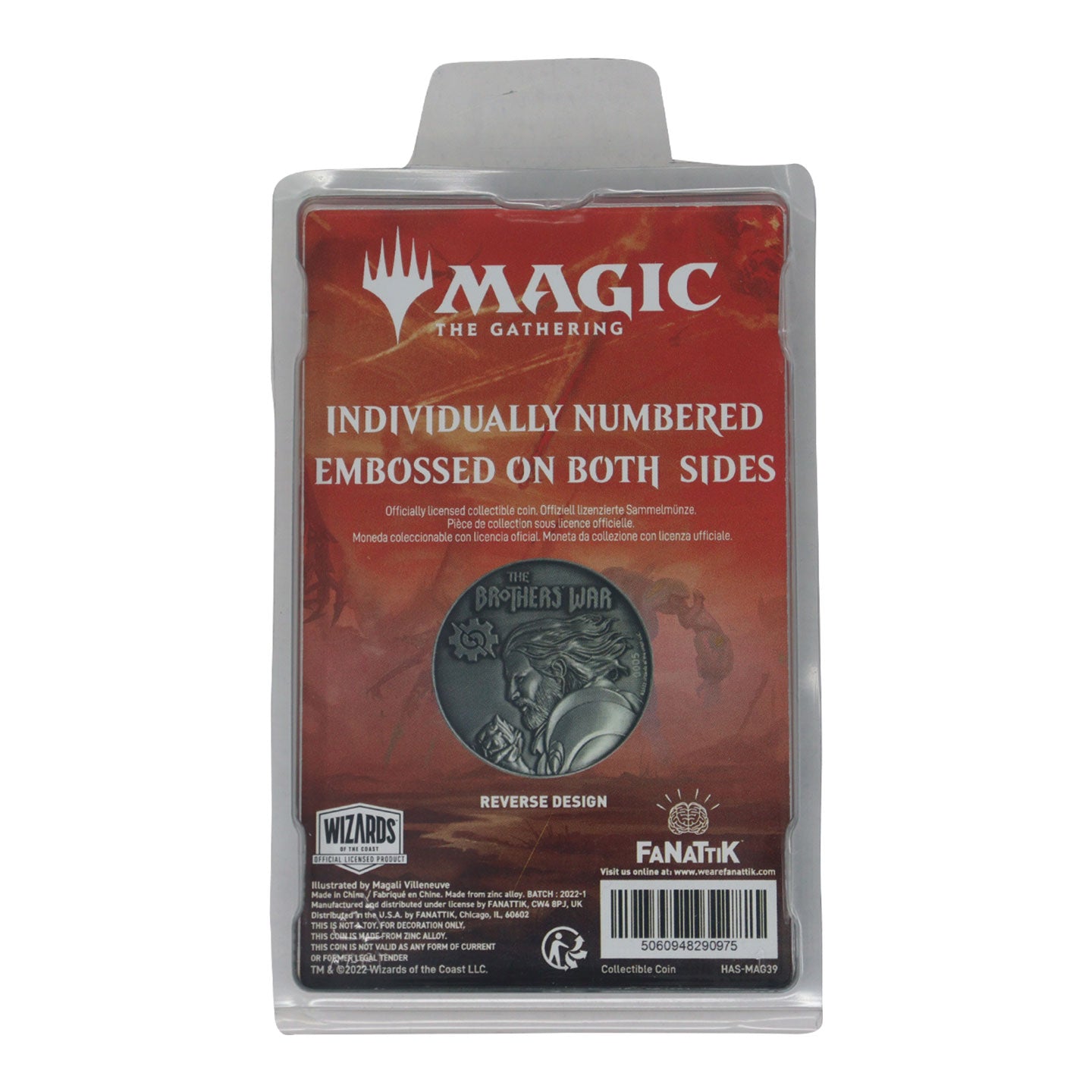 Magic the Gathering Limited Edition Brothers War Collectible Coin