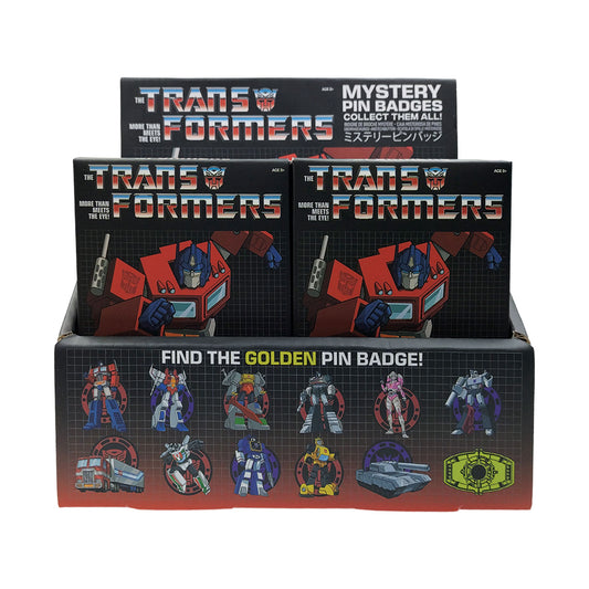 Transformers Mystery Pin Badge CDU Containing 12 Blind Boxes
