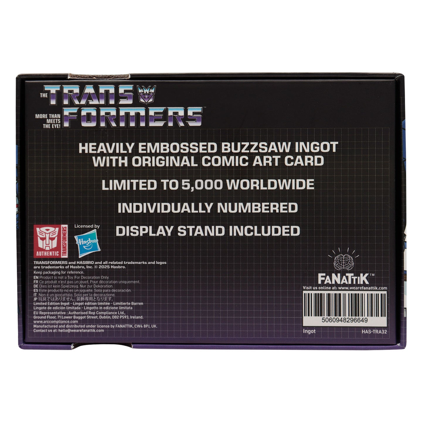 Transformers Limited Edition Soundwave/Buzzsaw Cassette Tape Replica