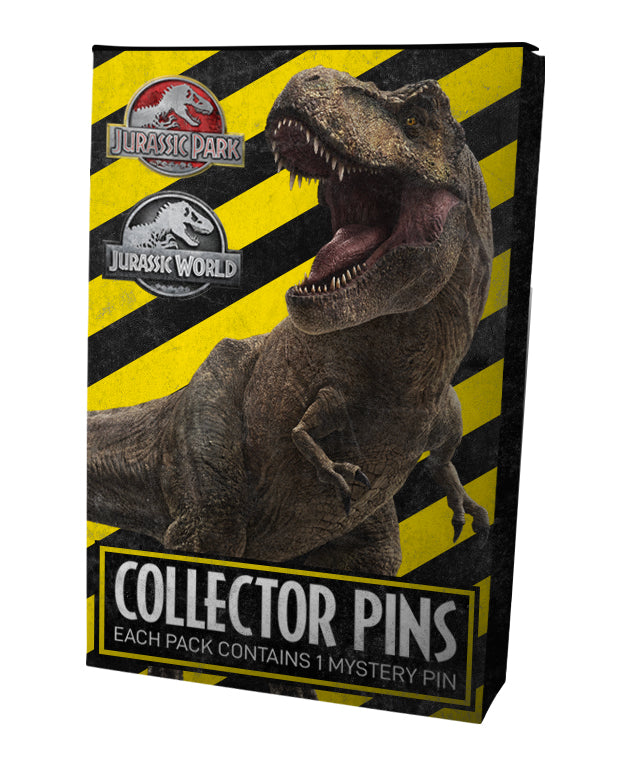Jurassic Park & Jurassic World Mystery Pin Badge CDU Containing 12 Blind Boxes