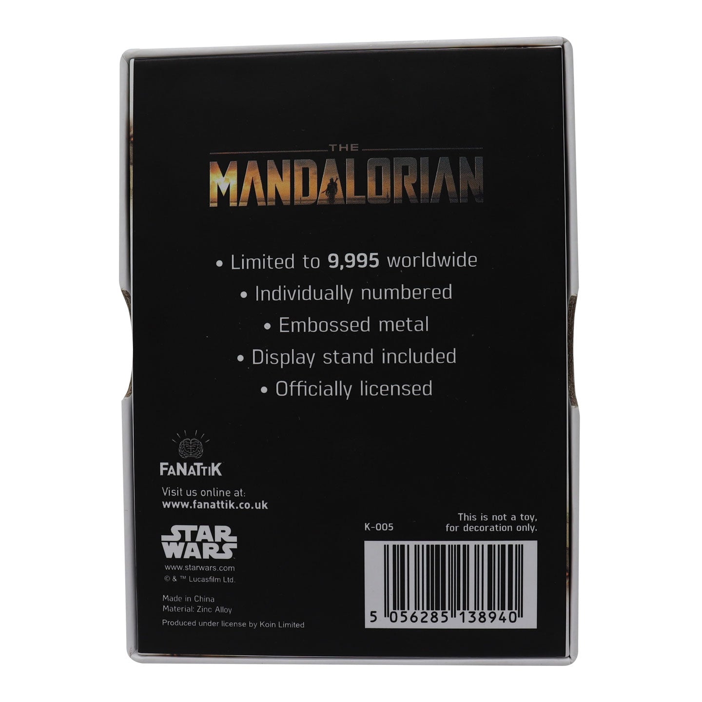 Star Wars Limited Edition The Mandalorian Ingot