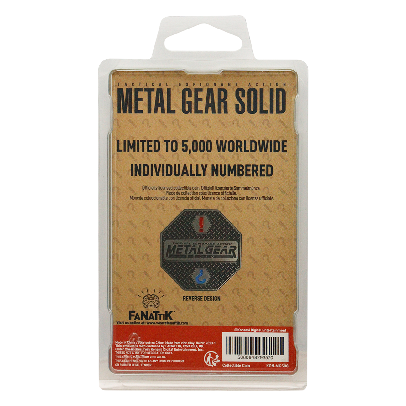 Metal Gear Solid Limited Edition 'Solid Snake' Collectible Coin