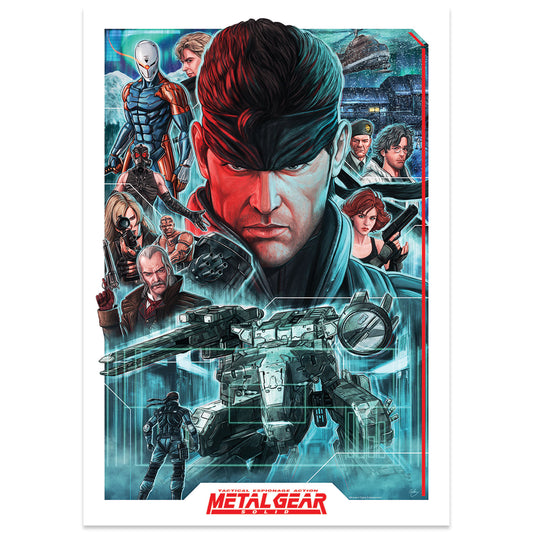 Metal Gear Solid Montage A3 Art Print