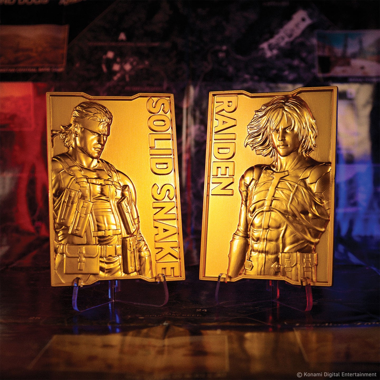 Metal Gear Solid 2 - 24k Gold Plated Snake Ingot