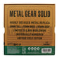 Metal Gear Solid 2 Replica Antique Gold Plated Cardboard Box