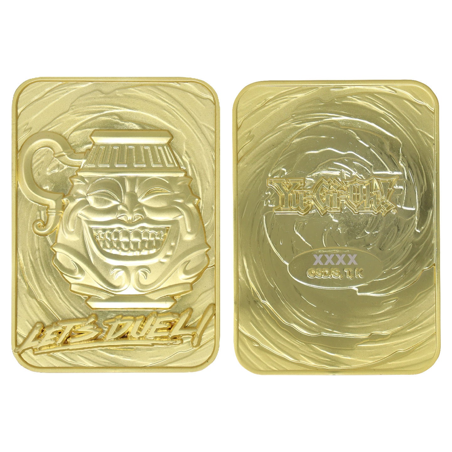 Yu-Gi-Oh! Limited Edition 24k Gold Plated Pot of Greed Metal Card Fanattik Trade Yu-Gi-Oh! Limited Edition 24k Gold Plated Pot of Greed Metal Card Fanattik Trade