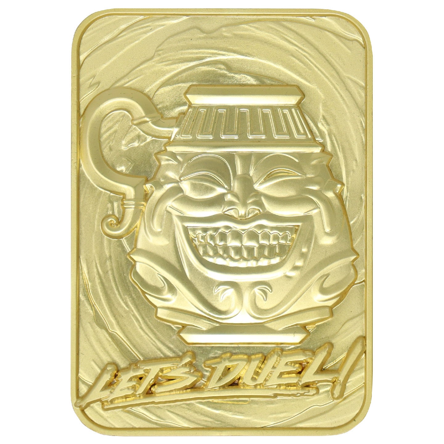 Yu-Gi-Oh! Limited Edition 24k Gold Plated Pot of Greed Metal Card Fanattik Trade Yu-Gi-Oh! Limited Edition 24k Gold Plated Pot of Greed Metal Card Fanattik Trade