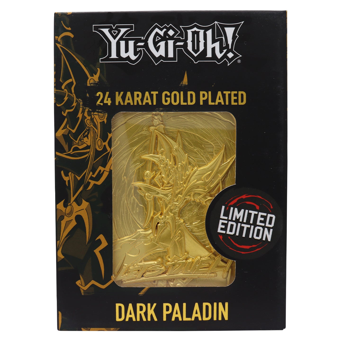 Yu-Gi-Oh! Limited Edition 24k Gold Plated Dark Paladin Metal Card Yu-Gi-Oh! Limited Edition 24k Gold Plated Dark Paladin Metal Card