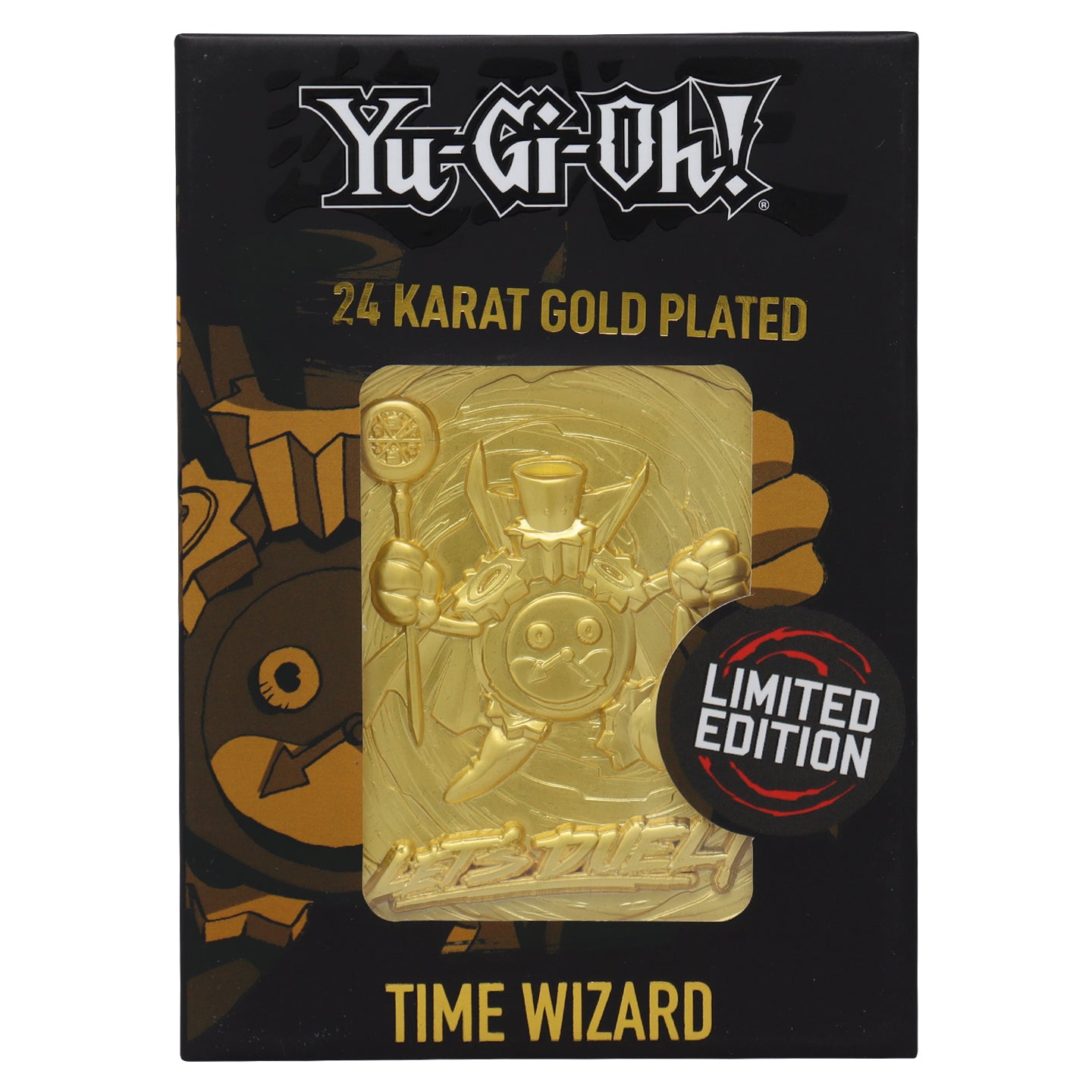 Yu-Gi-Oh! Limited Edition 24k Gold Plated Time Wizard Metal Card Fanattik Trade Yu-Gi-Oh! Limited Edition 24k Gold Plated Time Wizard Metal Card Fanattik Trade