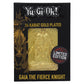 Yu-Gi-Oh! Limited Edition 24k Gold Plated Gaia the Fierce Knight Metal Card