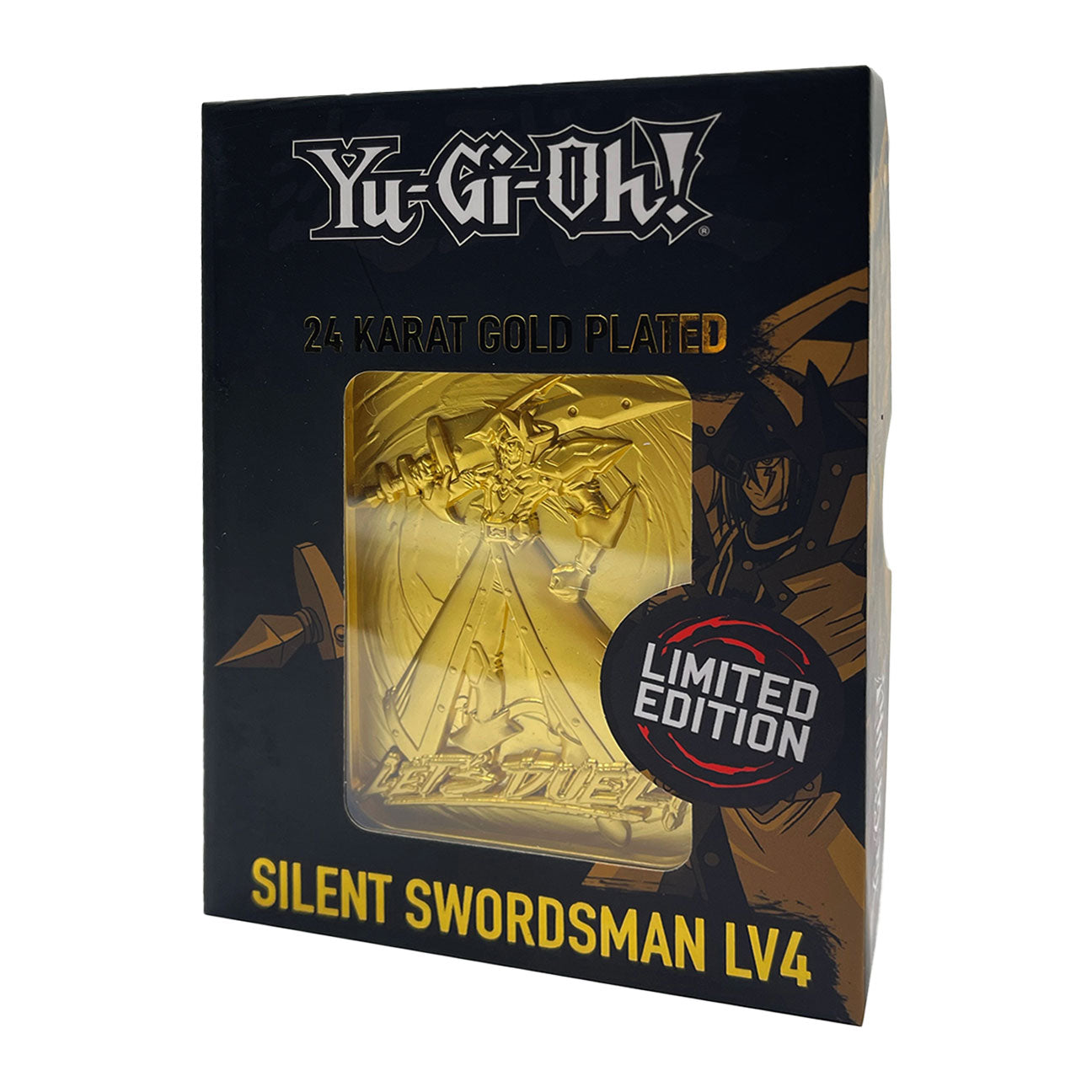 Yu-Gi-Oh! Limited Edition 24k Gold Plated Silent Swordsman Metal Card Fanattik Trade Yu-Gi-Oh! Limited Edition 24k Gold Plated Silent Swordsman Metal Card Fanattik Trade