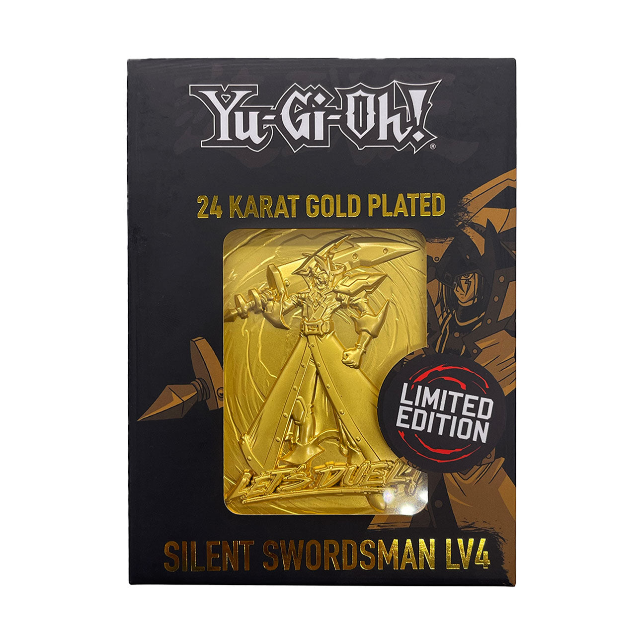Yu-Gi-Oh! Limited Edition 24k Gold Plated Silent Swordsman Metal Card – Fanattik Trade