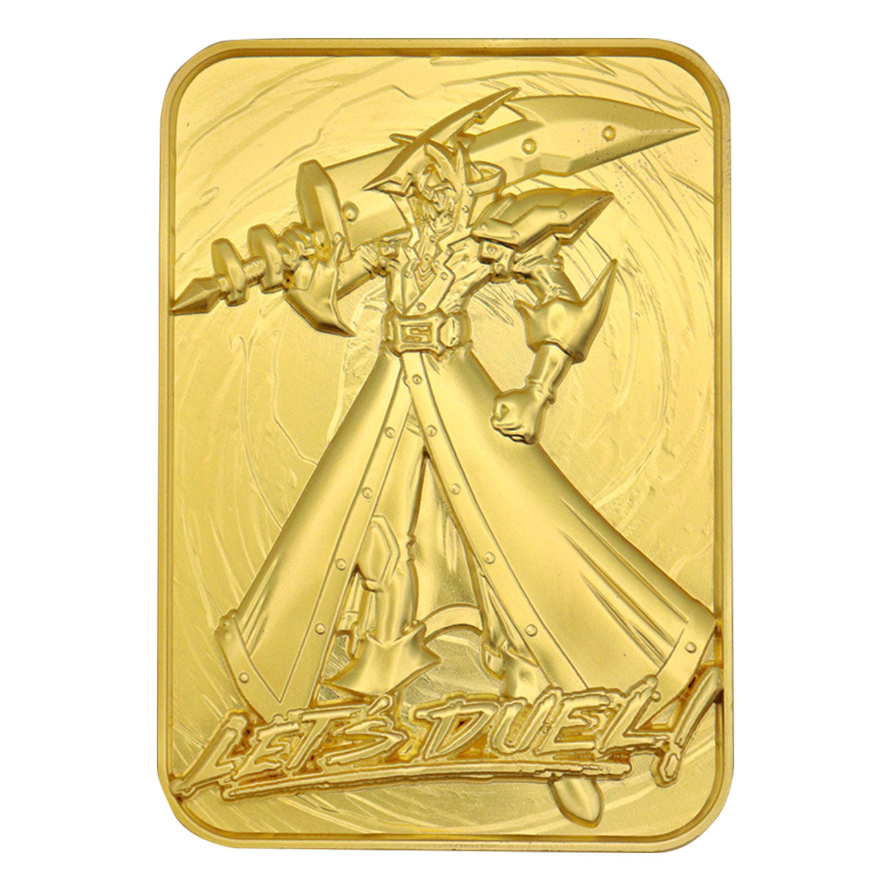 Yu-Gi-Oh! Limited Edition 24k Gold Plated Silent Swordsman Metal Card Fanattik Trade Yu-Gi-Oh! Limited Edition 24k Gold Plated Silent Swordsman Metal Card Fanattik Trade