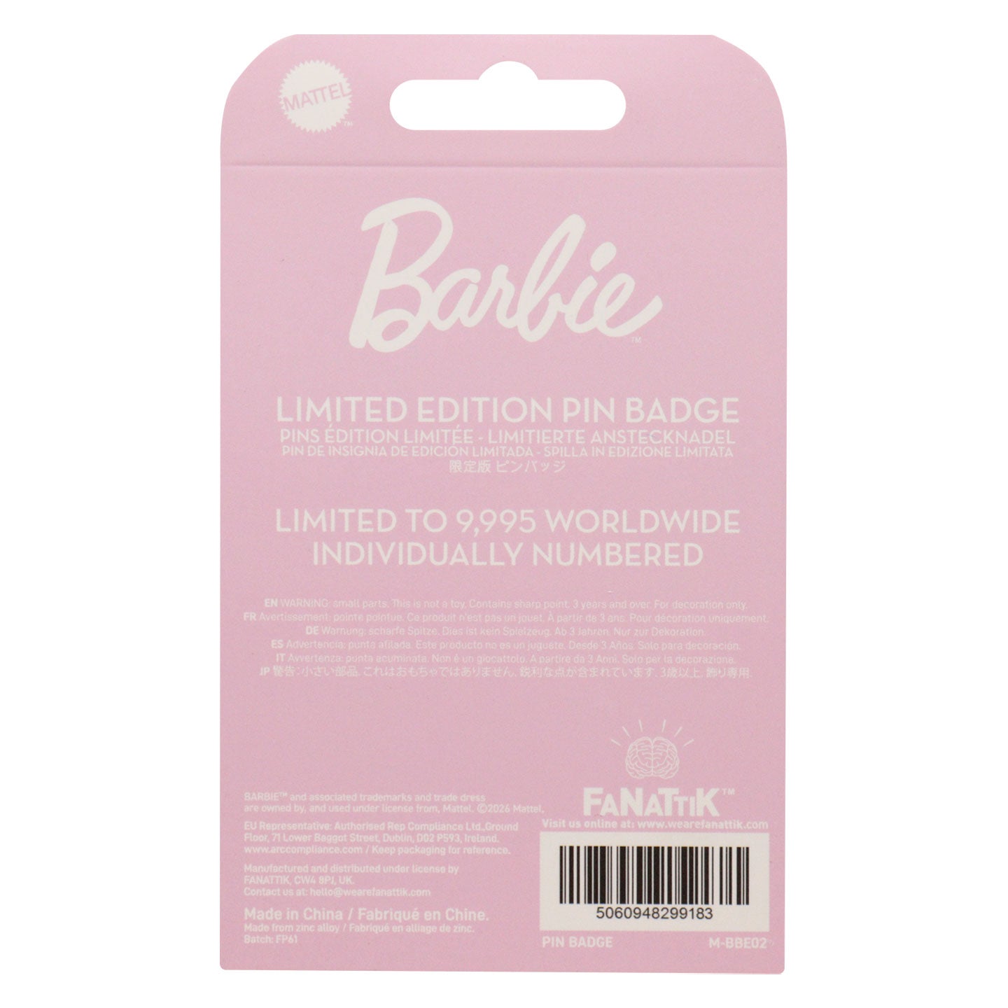 Barbie™ - Limited Edition Pin Badge