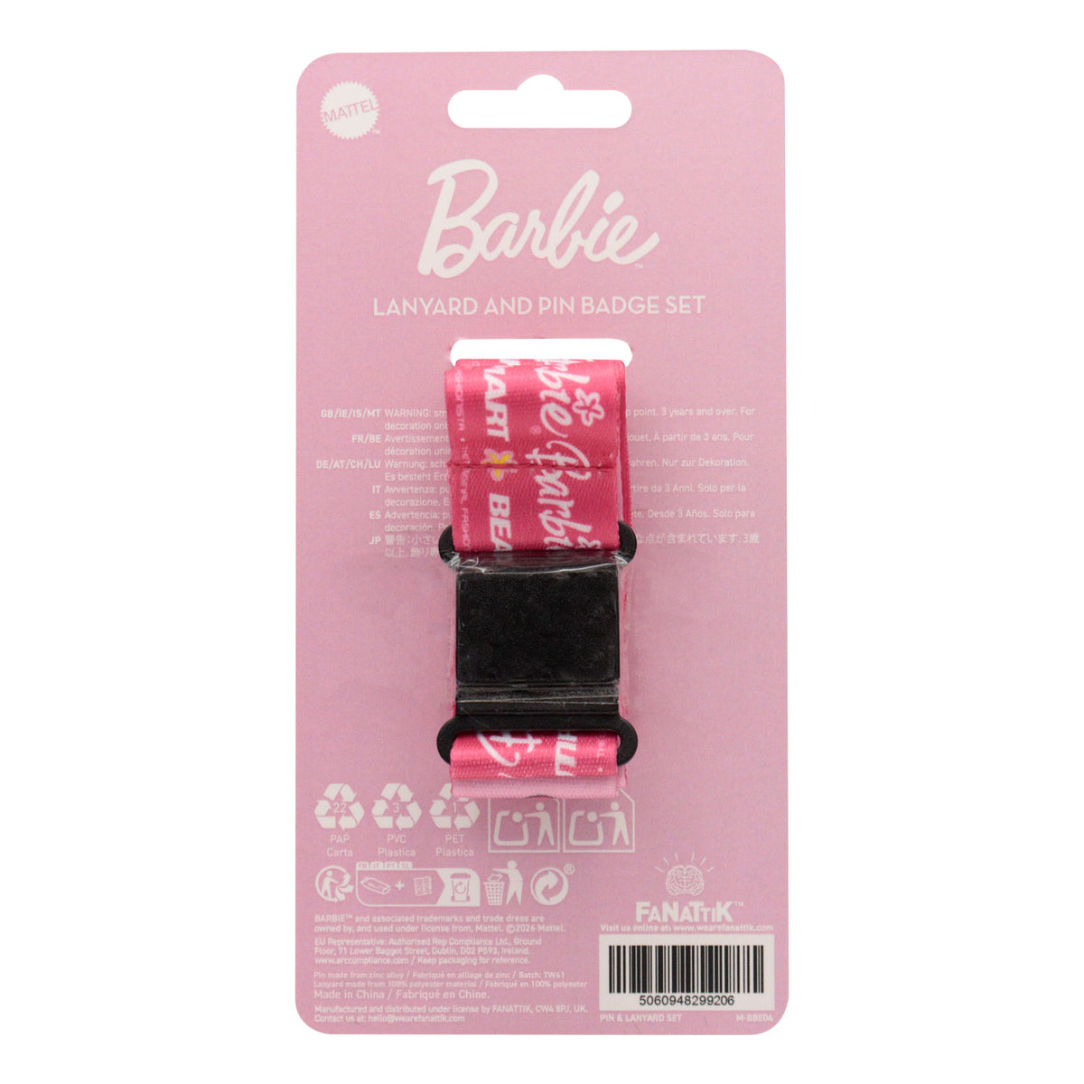 Barbie™ - Lanyard & Pin Badge Set