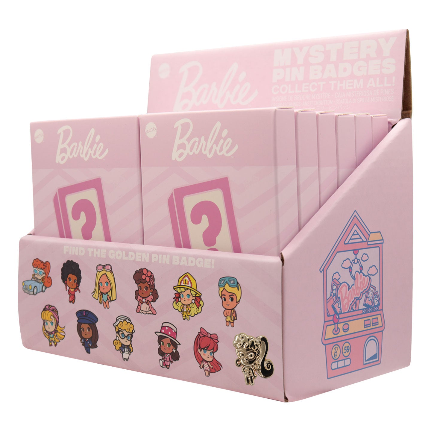 Barbie™ - Mystery Pin Badge CDU Containing 12 Blind Boxes
