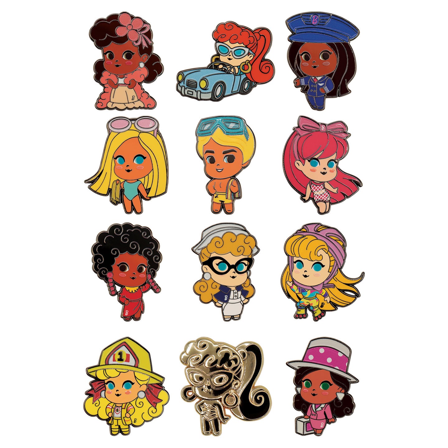 Barbie™ - Mystery Pin Badge CDU Containing 12 Blind Boxes