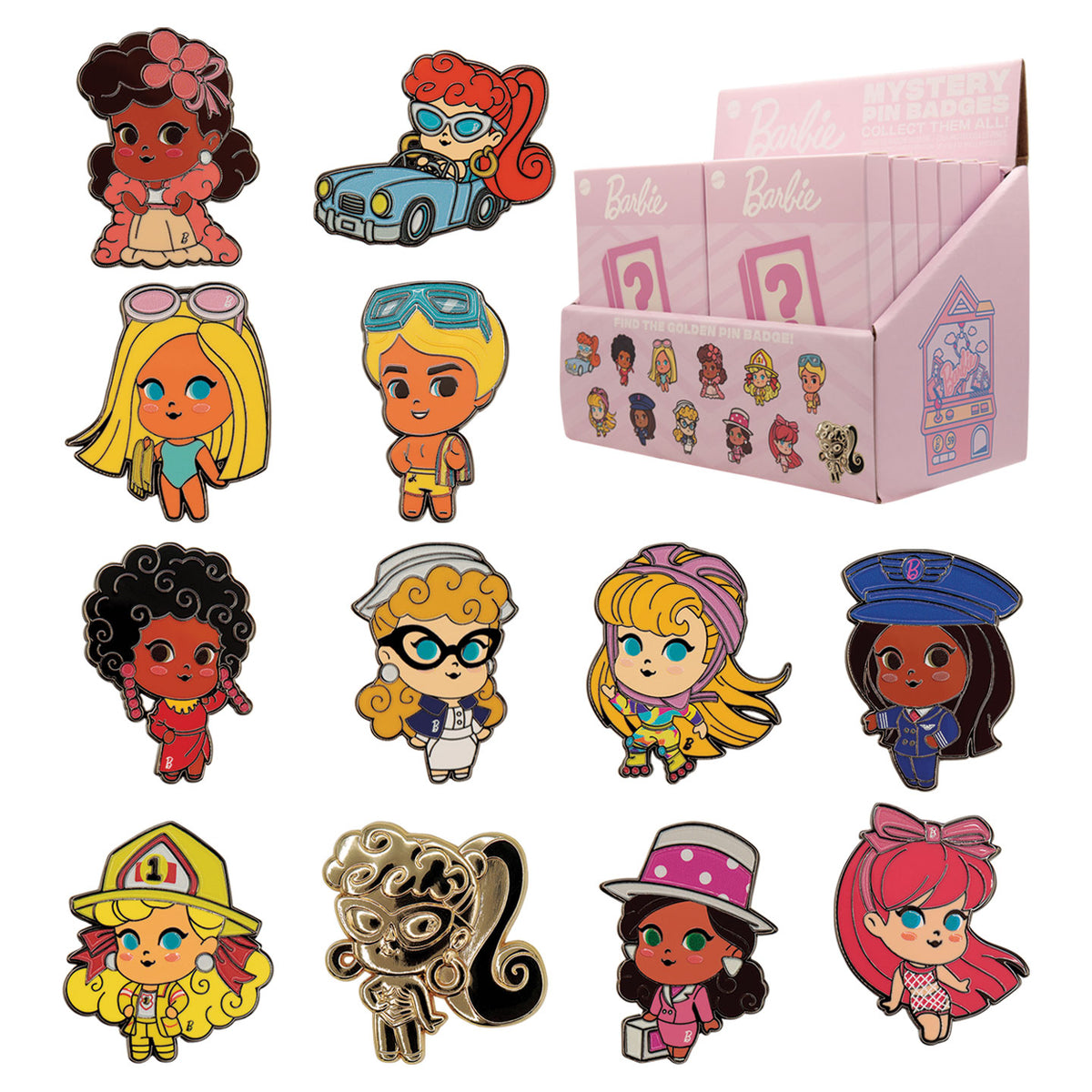 Barbie™ - Mystery Pin Badge CDU Containing 12 Blind Boxes