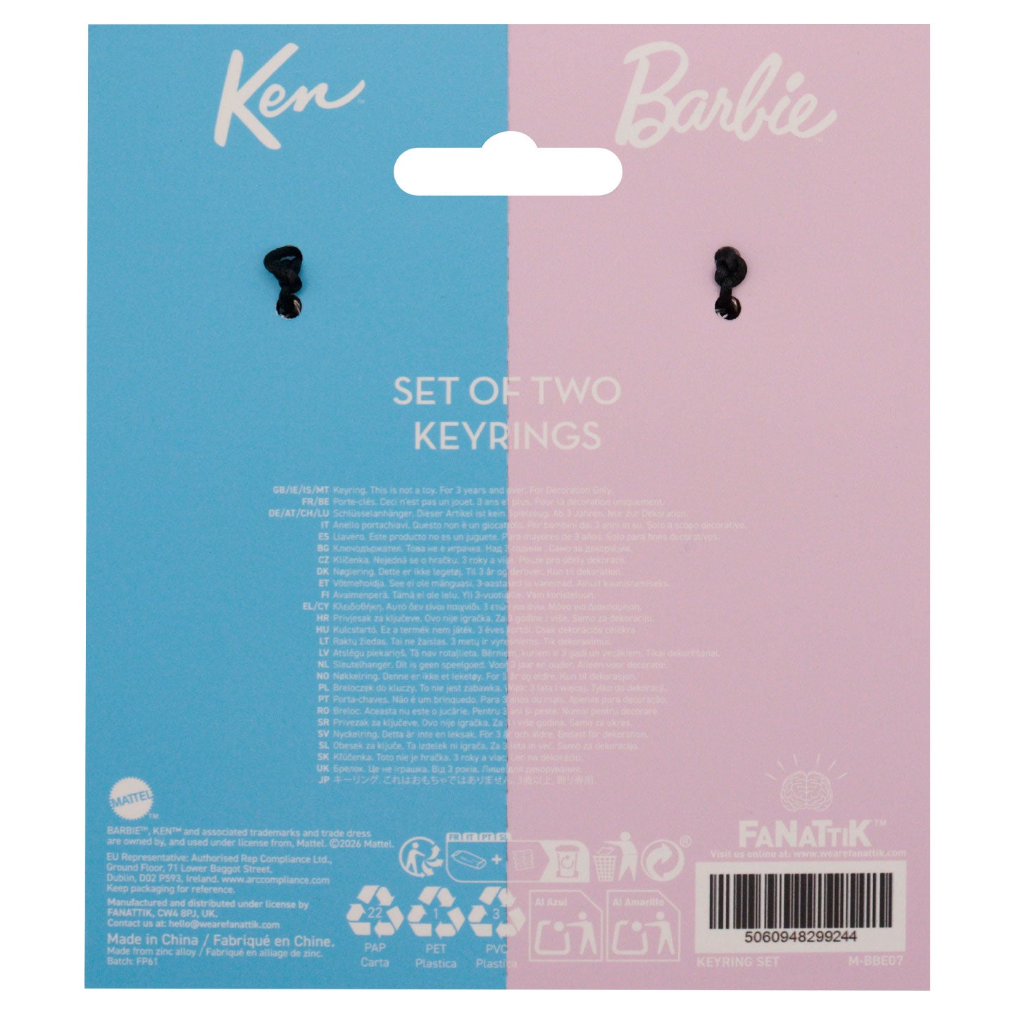 Barbie™ - Barbie & Ken™ Twin Box Keyrings